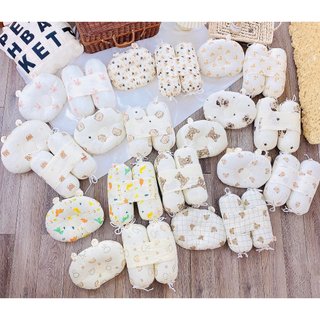 Bộ chặn kèm gối bông xô Muslin cho bé yêu (chọn mẫu)