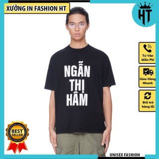 Áo thun Ngẫn Thị Hâm mặc phong cách trẻ trung năng động, nam nữ mặc form cực đẹp