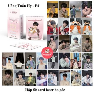 Uông tuấn hy f4 – tf gia tộc | hộp thẻ card laser 50 tấm mới 2024 | lomo lomocard có ánh laser tf family f4
