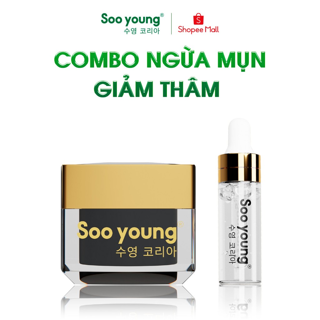 Bộ đôi kem mụn SOOYOUNG KOREA ngừa mụn giảm thâm 20gr