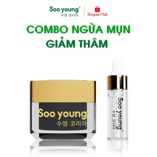 Bộ đôi kem mụn SOOYOUNG KOREA ngừa mụn giảm thâm 20gr