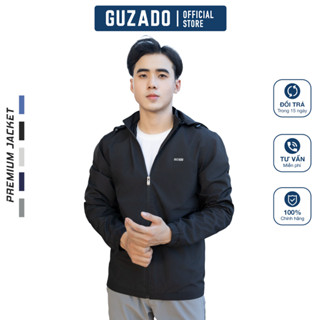 Áo mùa đông GUZADO, khoác gió vải dù siêu nhẹ, chống nắng, ngăn nước tốt GAG2315
