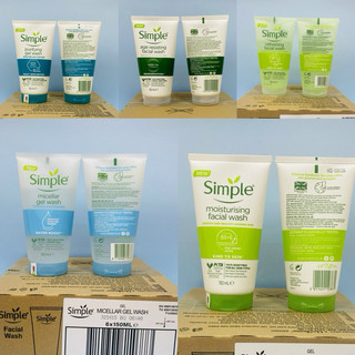 [MẪU MỚI] Sữa Rửa Mặt Dạng Gel Simple Kind To Skin Refreshing Facial Wash Gel ( mẫu mới 5 mầu hàng 1:1 siêu đẹp)
