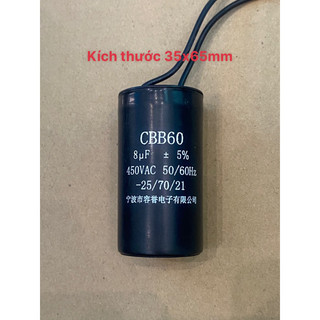 Tụ máy bơm 450vac 8uf hàng loại tốt