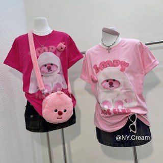 Áo Thun Tay Cộc In Hình Thỏ Loppy Dễ Thương (Loại 1) Áo Thun Cotton Co Giãn Form Rộng