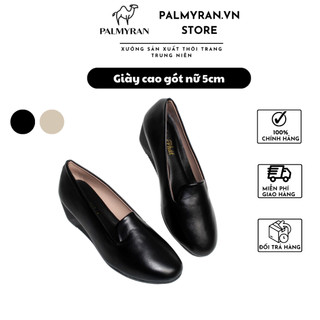 Giày cao gót nữ 5cm đế xuồng da sịn thật cao cấp CG16