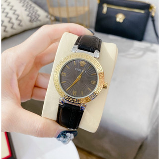 Đồng hồ nữ Versace dây da thời thượng mặt nổi độc đáo cá tính mã versace_quy1192