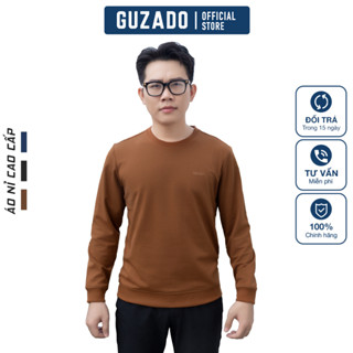 Áo Thu Đông Nam Chất Nỉ GUZADO Giữ Nhiệt, Dày, Mềm Bo Chun Tay Phong Cách Thể Thao Năng động MDT2321