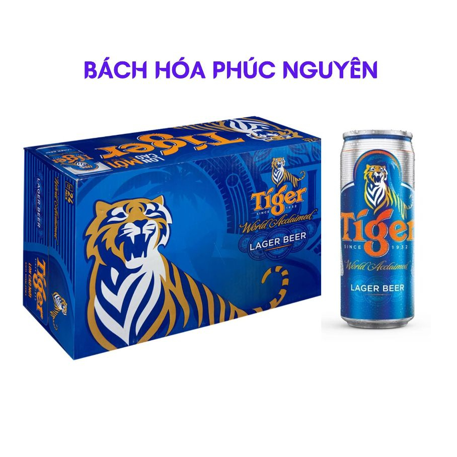 [Hỏa Tốc HCM] Thùng bia Tiger lon cao 330ml date mới