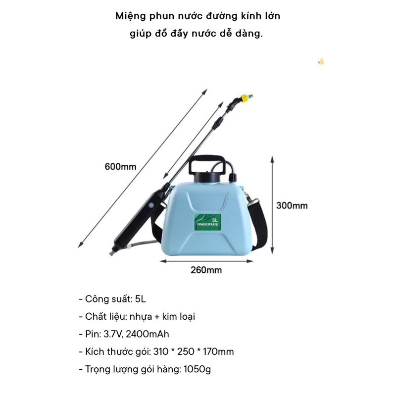 Bình Xịt Nước Tưới Cây Cầm Tay