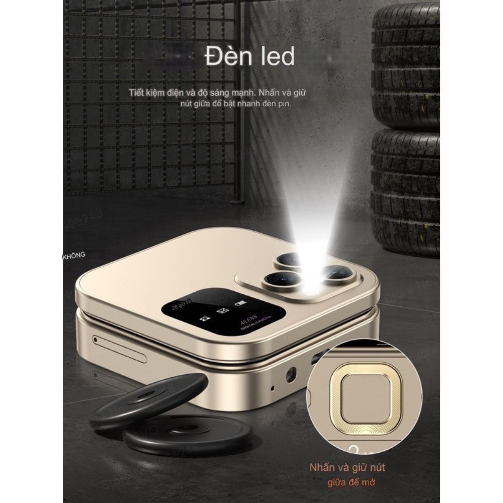 Điện Thoại nắp gập mini 3 mắt SERVO i16 Pro 2 sim nghe gọi nhắn tin cute giá rẻ cho học sinh phong cách nhật bản | BigBuy360 - bigbuy360.vn