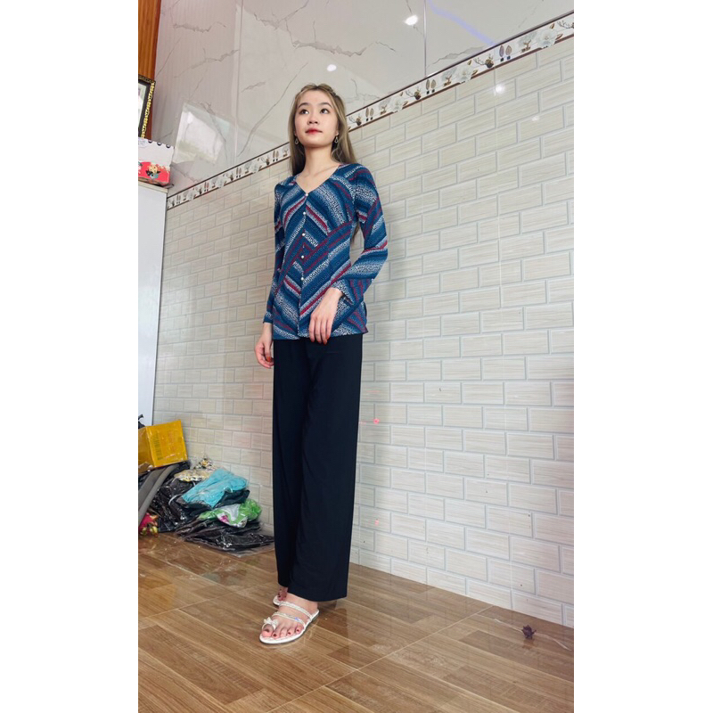 Áo bà ba nữ , áo bà ba bông size 4 ảnh thật