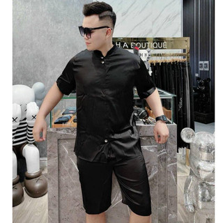 Bộ quần áo cộc tay nam mặc mùa hè chất lụa cực mát