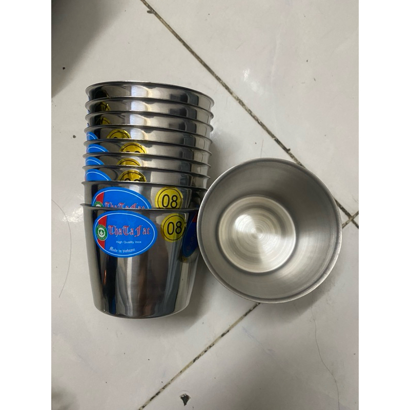 combo 10 Ly làm đá inox đủ các size