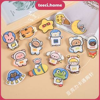 Huy Hiệu Ghim Cài Áo Phi Hành Gia Pin Sticker Ghim Trâm Cài Áo Acrylic Trang Trí Balo Túi Ví Mũ Xinh Xắn TEECI C001