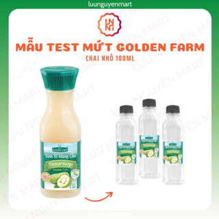 Mứt Golden Farm sinh tố trái cây đủ vị thơm ngon dùng trong pha chế - Chai nhỏ mẫu thử 100ml hoặc 330ml