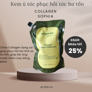 kem hấp phục hồi tóc Collagen Sophia 1500 ml