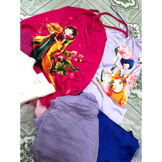 Set yếm cô gái kèm choàng chân váy lụa