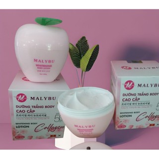 Kem body táo trắng da malybu collagen