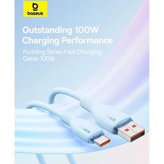 Cáp Sạc Nhanh Baseus Pudding Series Fast Charging Cable USB to Type-C 100W dùng cho Android