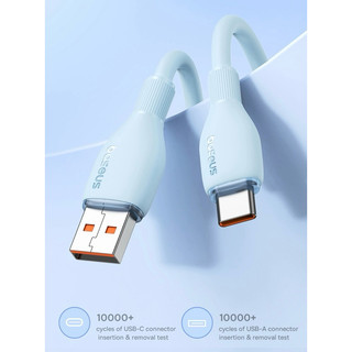 Cáp Sạc Nhanh Baseus Pudding Series Fast Charging Cable USB to Type-C 100W dùng cho Android