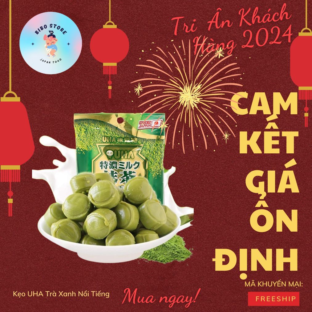  Kẹo UHA Trà Xanh Matcha Nổi Tiếng - Nội Địa Nhật Bản