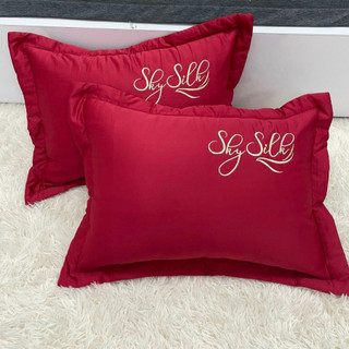 Vỏ gối phi lụa, Áo gối lụa đẹp mịn mát kt 50 x 70cm