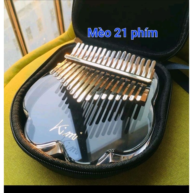 Đàn kalimba Kimi mèo  21 phím tặng hộp chống sốc cao cấp