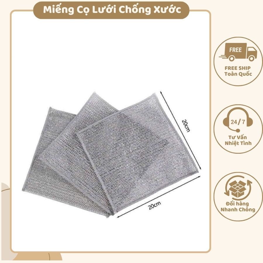 [ Rẻ Vô Địch] MIẾNG CỌ RỬA LƯỚI CHỐNG XƯỚC