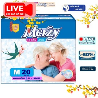 Tã già Merzy M20 miếng Siêu thấm, siêu thoáng, siêu chống tràn #bỉm merzy