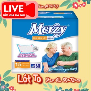 Lẻ LIVE Tấm lót người già Phú Đạt SIZE lớn 50 x 75cm gói 10 miếng siêu