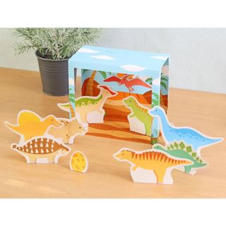 Mô hình giấy 3d đồ chơi - vườn khủng long / dinosaur garden