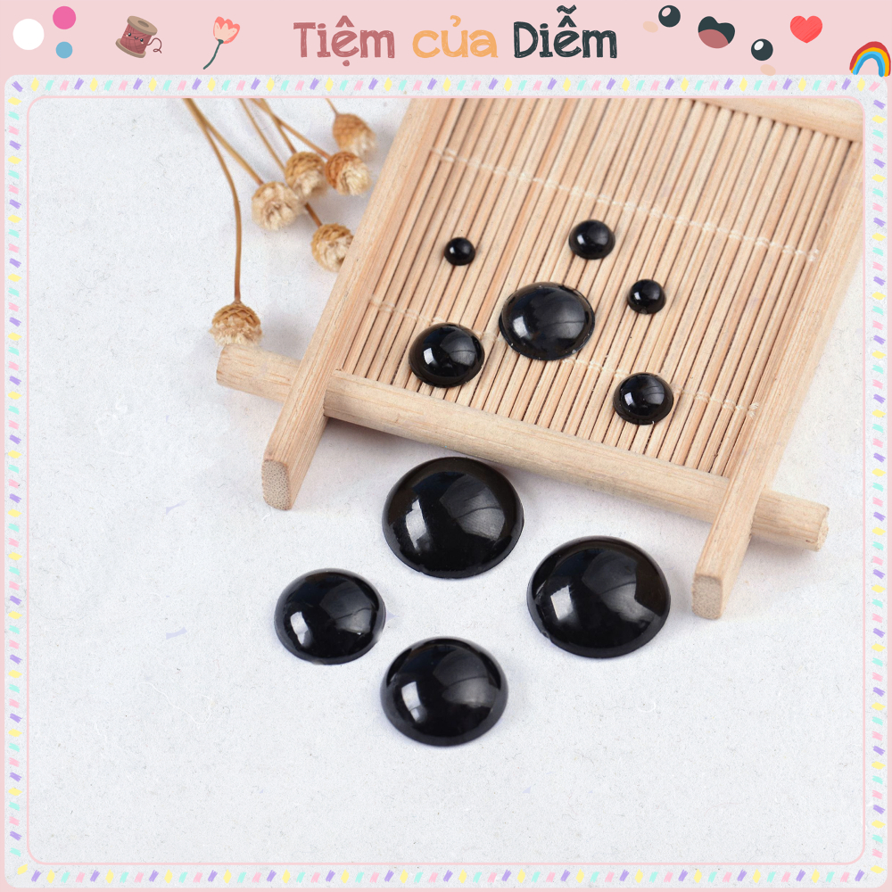 Mắt Dán Thú Len Kích Thước 3mm - 16mm