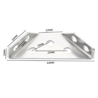 Combo 10 Giá Đỡ Góc Đồ Nội Thất (tặng kèm 4 vít) hình tam giác hàng dầy 1,7mm cố định 3 mặt phẳng Bằng inox