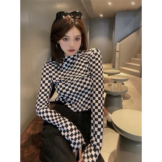 ÁO CROPTOP CARO TAY DÀI