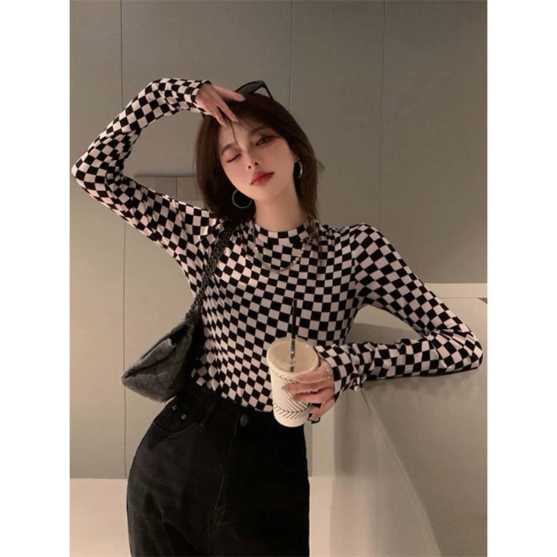 ÁO CROPTOP CARO TAY DÀI