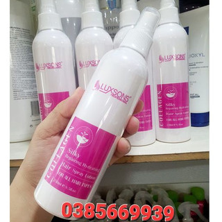 Xịt dưỡng tóc  cao cấp phục hồi tóc chuyên nghiệp! # LUXSONS ( silky collagen & keratin) 250ML