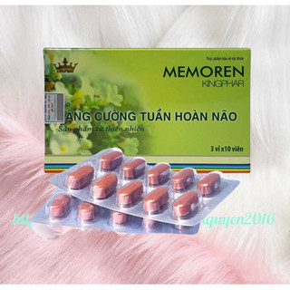 MEMOREN Kingphar -( Hộp 30 viên )- Tăng Cường Tuần Hoàn Não,Hoạt Huyết Dưỡng Não