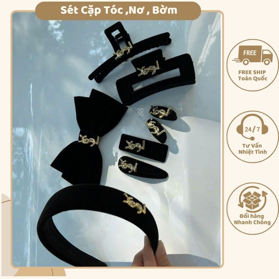 Sét Cặp Tóc ,Nơ , Bờm