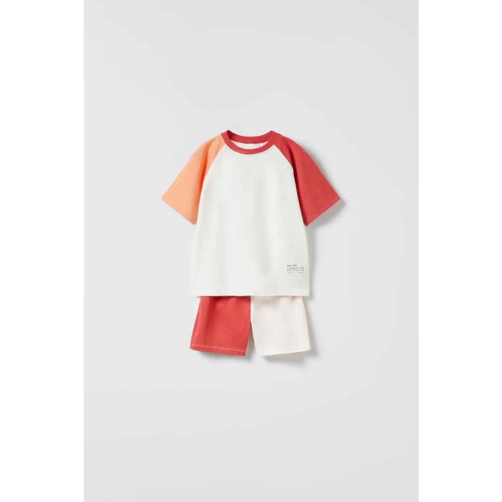 ZARA CONTRAST JOGGING SET