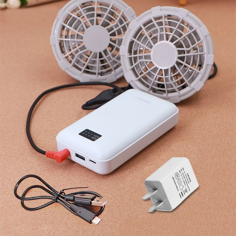 Pin áo điều hoà 12V Cho Áo Quạt Điều Hòa Nhật Bản dùng được 12h có cổng USB