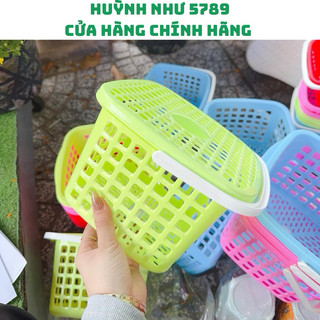 Rổ quai xách có nắp size lớn