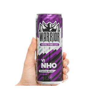 [LỐC 6 LON] Nước tăng lực Warrior vị nho