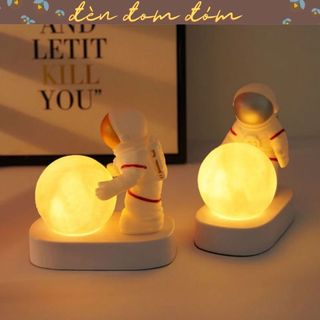 Đèn ngủ trang trí hình phi hành | mô hình trang trí phi hành gia để bàn làm việc, phòng ngủ có đèn