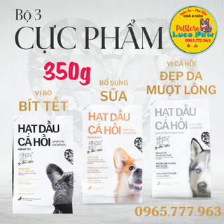 HẠT KING PET BY BẢO ANH DÀNH CHO CHÓ KÉN ĂN, Hạt dầu cá hồi [ 350 GRAM ]__