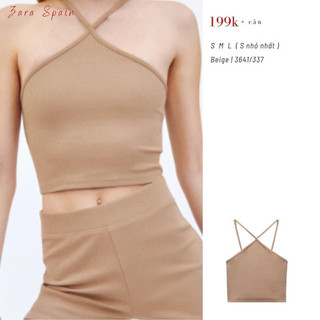 Áo 2 dây thun gân zara authentic
