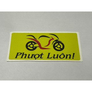 Tem Sticker dán Phượt dán xe đạp, xe máy, điện thoại, bàn học ... chống nước, chống phai màu