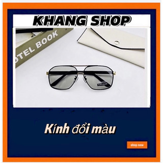 Kính mát nam nữ thời trang form vuông , tròng polazed, đổi màu, chống tia UV, chống chói cực tốt, thích hợp đeo dạo phố
