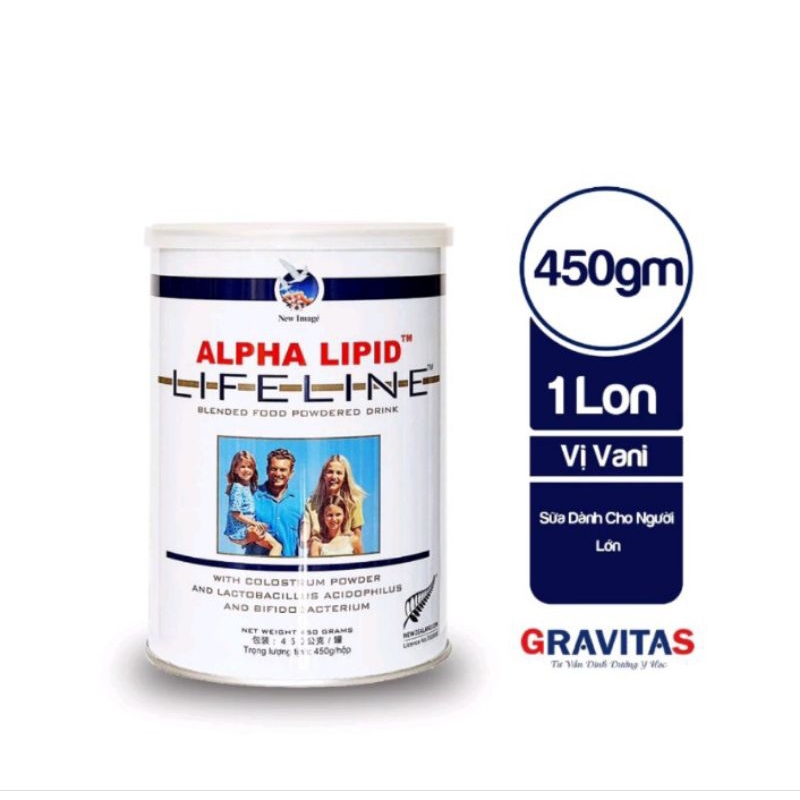 Sữa non Alpha Lipid Life line 450g chính hãng(có hoá đơn)