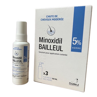 Xịt giảm rụng, kích thích mọc tóc Minoxidil Bailleul + 5% 60ml